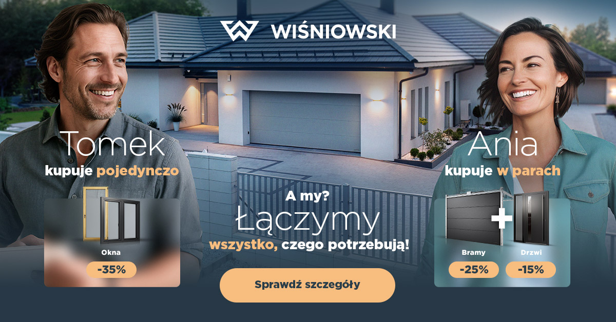promocja Wiśniowski bramy garażowe Kolbud Dom